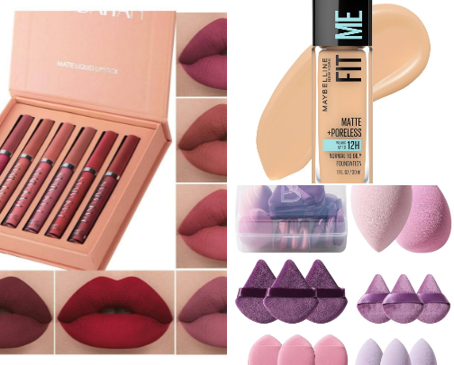 Makeup must haves 👄 💄 cover photo collage