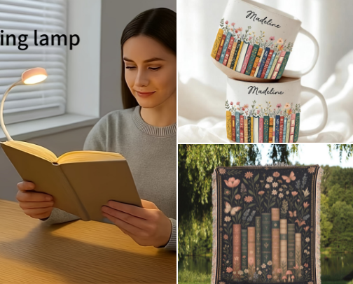 Best Budget Gifts for Book Lovers 2026: Aesthetic Ideas Under $50 cover photo collage