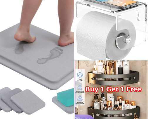 Bathroom Essentials cover photo collage