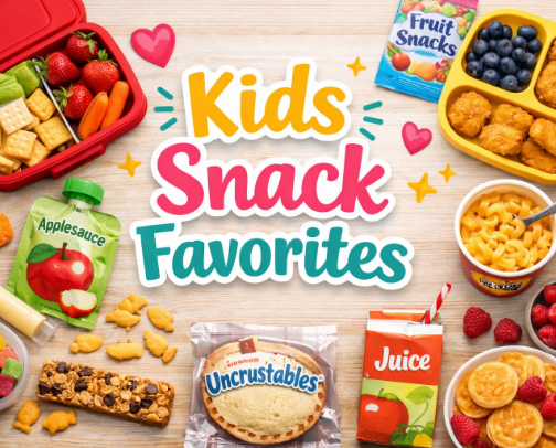Mom Approved Toddler Snacks 🍩💜 cover photo collage