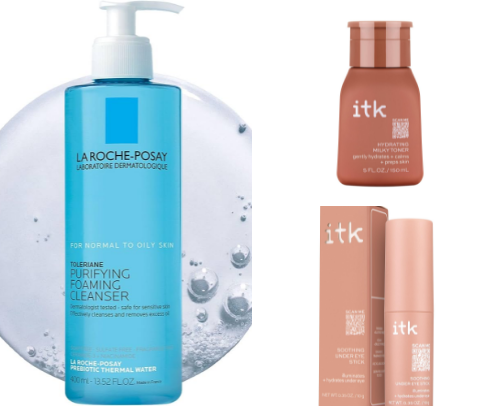 skincare faves 🫧 cover photo collage