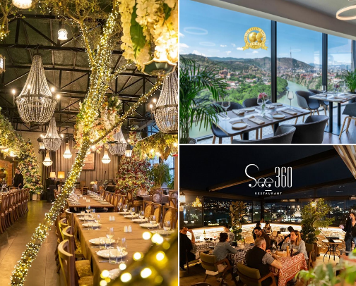 My top place in Georgia-Tbilisi 🇬🇪Restaurants cover photo collage