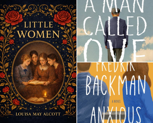 Feel-good books / comfort reads cover photo collage