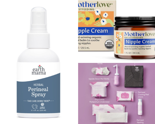 Postpartum essentials cover photo collage