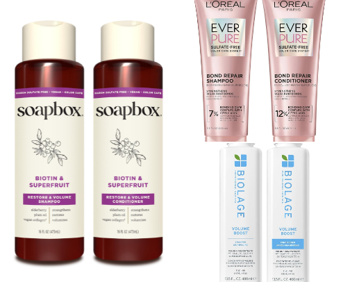 shampoo and conditioner cover photo collage