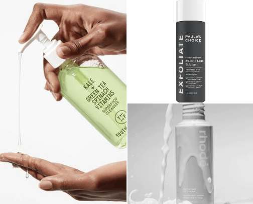 My skincare routine cover photo collage