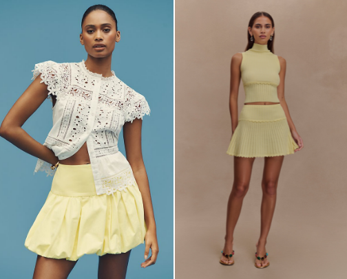 Skirts for it girls💛 cover photo collage