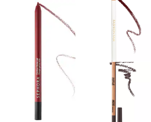 Lip liners cover photo collage