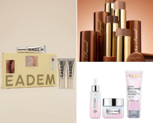 my go to makeup and skincare products yall cover photo collage
