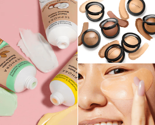 Sephora essentials cover photo collage