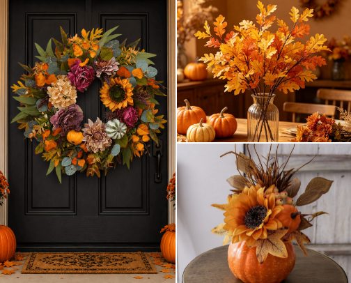 ​Autumn Home Decor cover photo collage