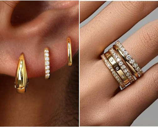 Minimal Gold Jewelry Finds For A Clean Girl Look cover photo collage