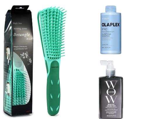 Mixed girl hair care cover photo collage