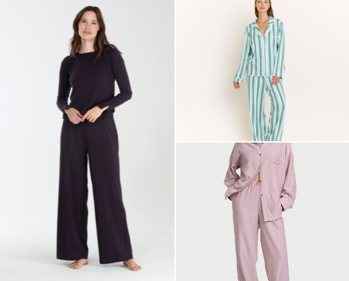 Pajamas & Loungewear for People with a Hard Stop at Sunset cover photo collage