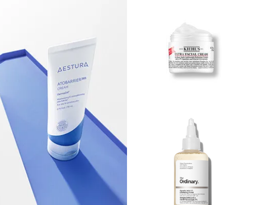 Beauty products from a mom over 40 cover photo collage
