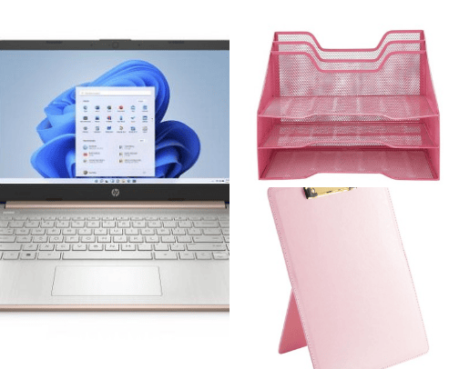 Pink office 🫶🏼 cover photo collage