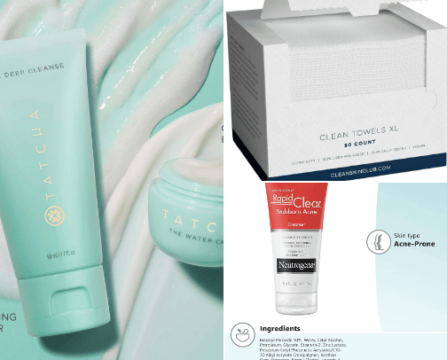 Approved skincare✨️ cover photo collage