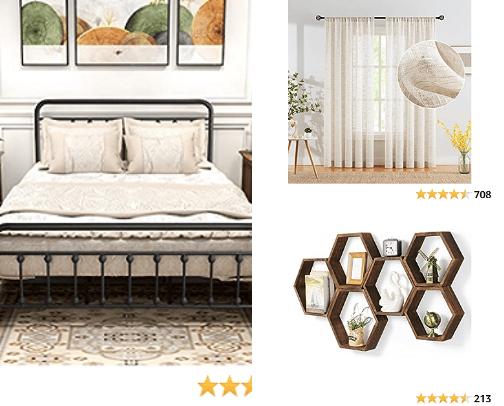 Amazon  Bedroom Decor cover photo collage