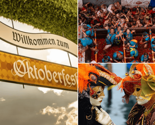 Top 3 festivals around Europe cover photo collage