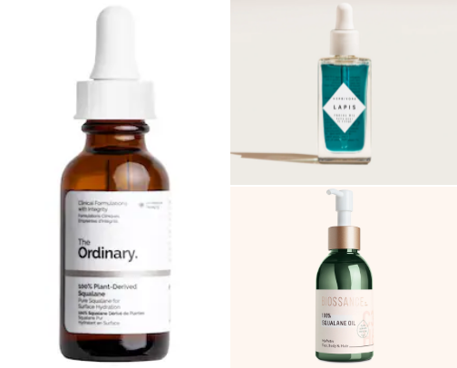 skin care oil face cover photo collage