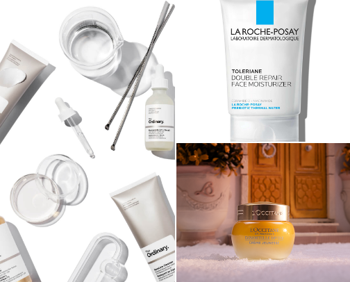 My essential skincare products cover photo collage