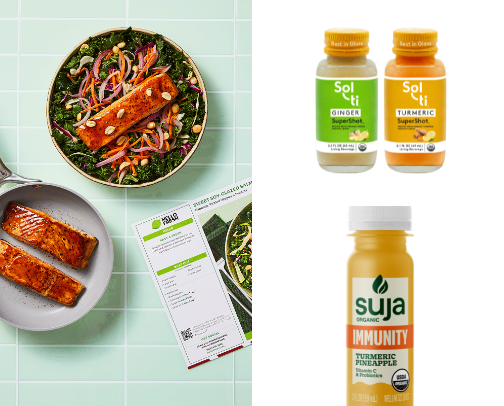 Grocery and food cover photo collage