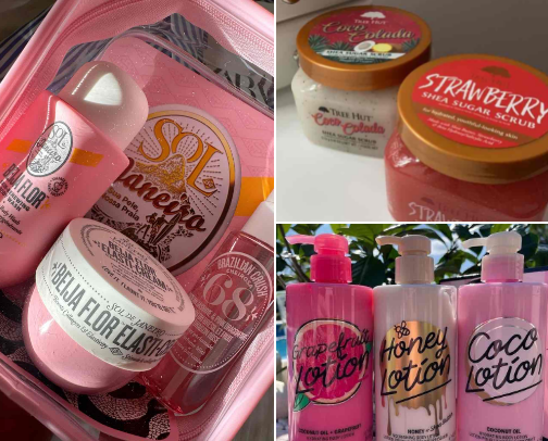Gentle perfumes for women cover photo collage