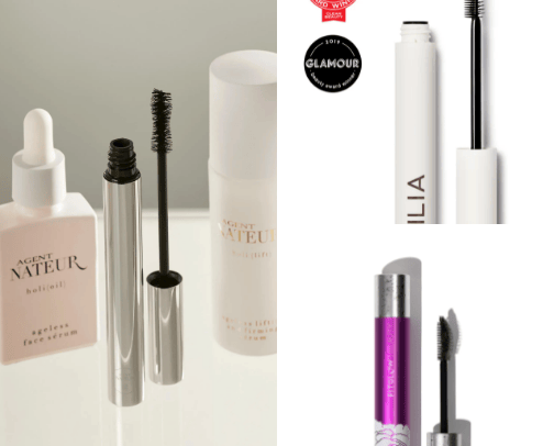Conscious beauty - makeup cover photo collage