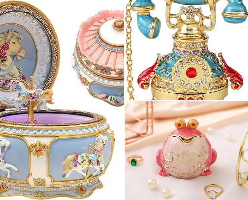 Cute Trinket Boxes cover photo collage