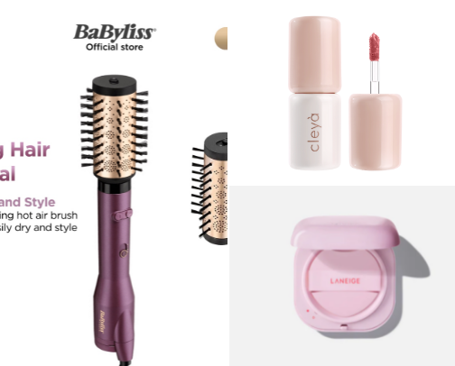 Beauty products to slay your day cover photo collage