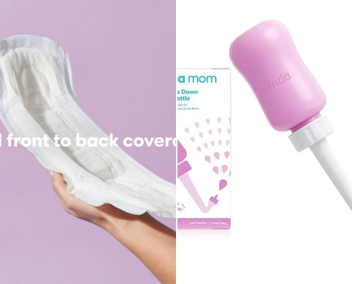 Postpartum essentials (that I ACTUALLY used!) as a young mom cover photo collage