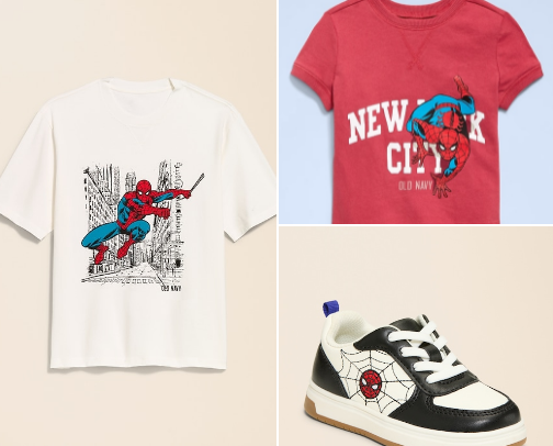 Old Navy x Marvel ❤️💙 cover photo collage