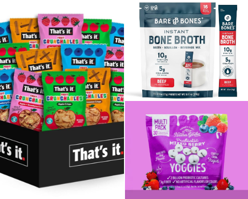 On the Go Healthy Snacks cover photo collage