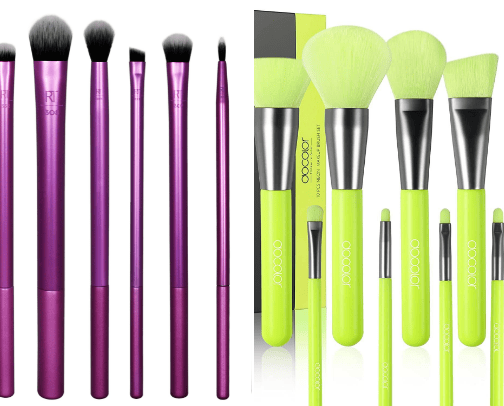 Makeup tools cover photo collage