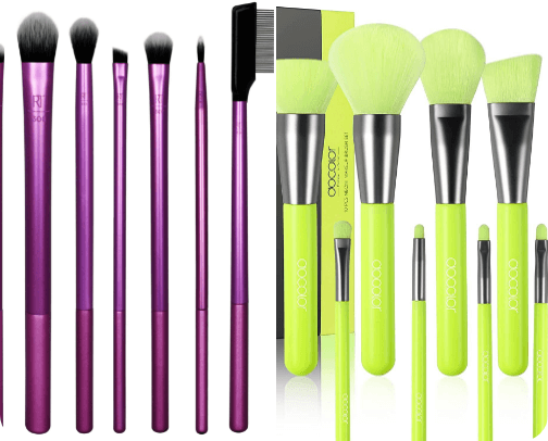 Makeup tools cover photo collage