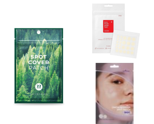 Pimple patches cover photo collage