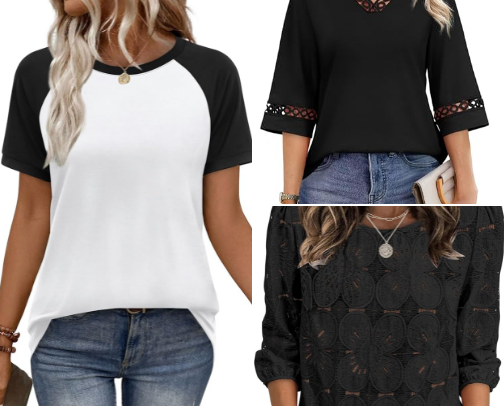 Top 10 Three-Quarter Sleeve Tops Women Keep in Heavy Rotation cover photo collage