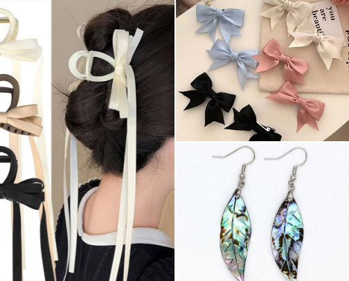Cheap and stylish accessories for ladies🦋🎀 cover photo collage