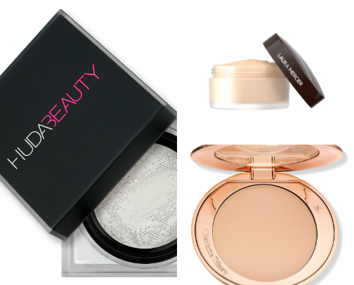 Setting powder cover photo collage