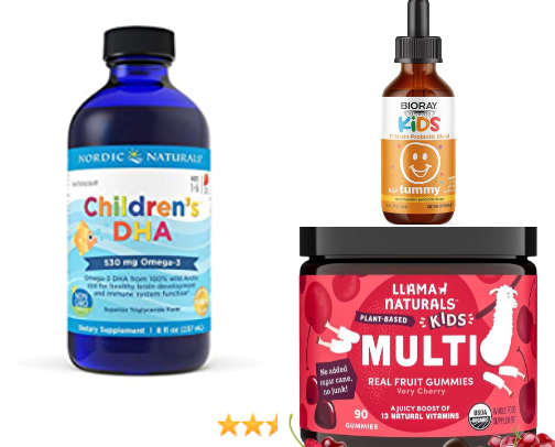 CLEANER OPTIONS medicine & supplements for kids cover photo collage