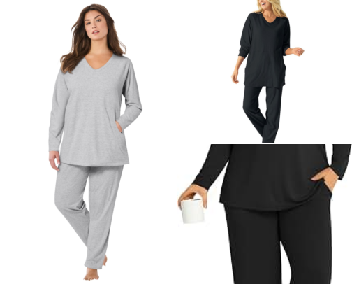 Plus Size Petite Lounge Sets cover photo collage