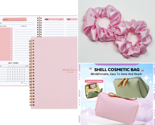 💞For the girlies who love everything pink🩷✨” cover photo collage