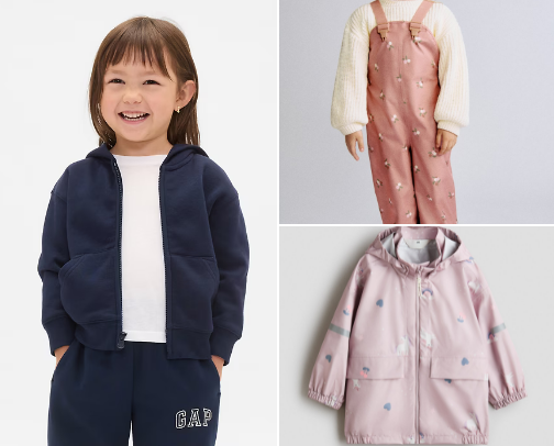 My toddler’s everyday clothes cover photo collage