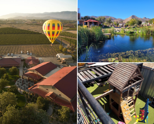 Kid friendly wineries, breweries, restaurants near San Diego, CA cover photo collage