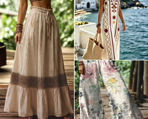 Moda boho cover photo collage