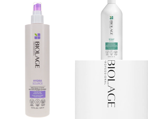 Straight hair products cover photo collage