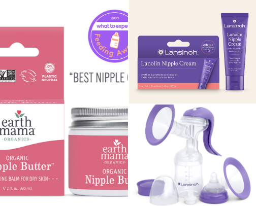 Breastfeeding and Pumping must-haves cover photo collage