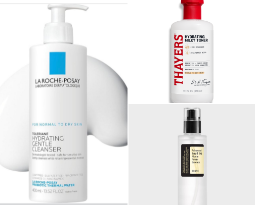 Skincare I actually use 🫧 cover photo collage