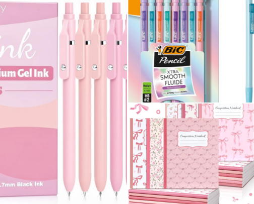 Tween Girl Back to School. PINK edition cover photo collage
