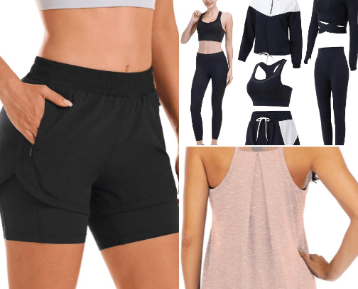 workout appareal cover photo collage